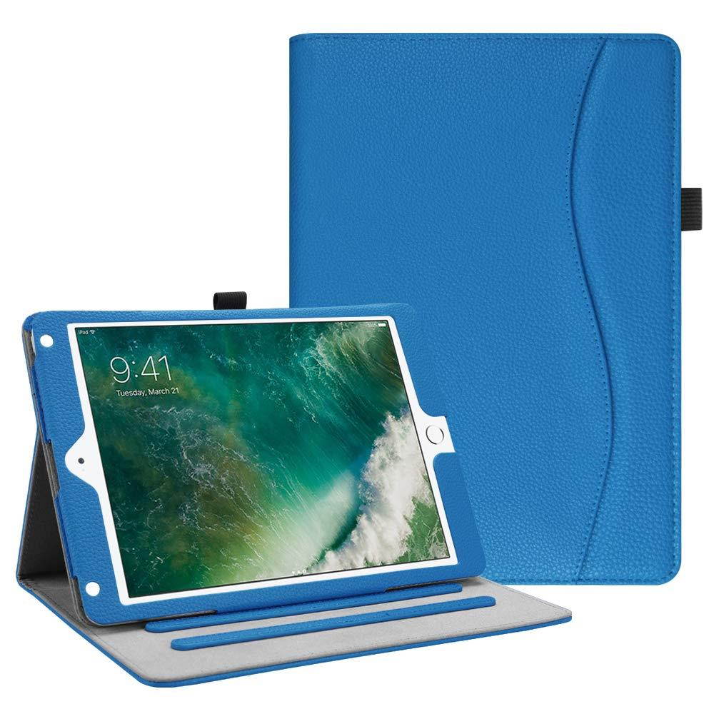 Fintie iPad 9.7 2018 2017 / iPad Air 2 / iPad Air Case - [Corner Protection] Multi-Angle Viewing Folio Cover w/Pocket, Auto Wake/Sleep for Apple iPad 6th / 5th Gen, iPad Air 1/2, Royal Blue