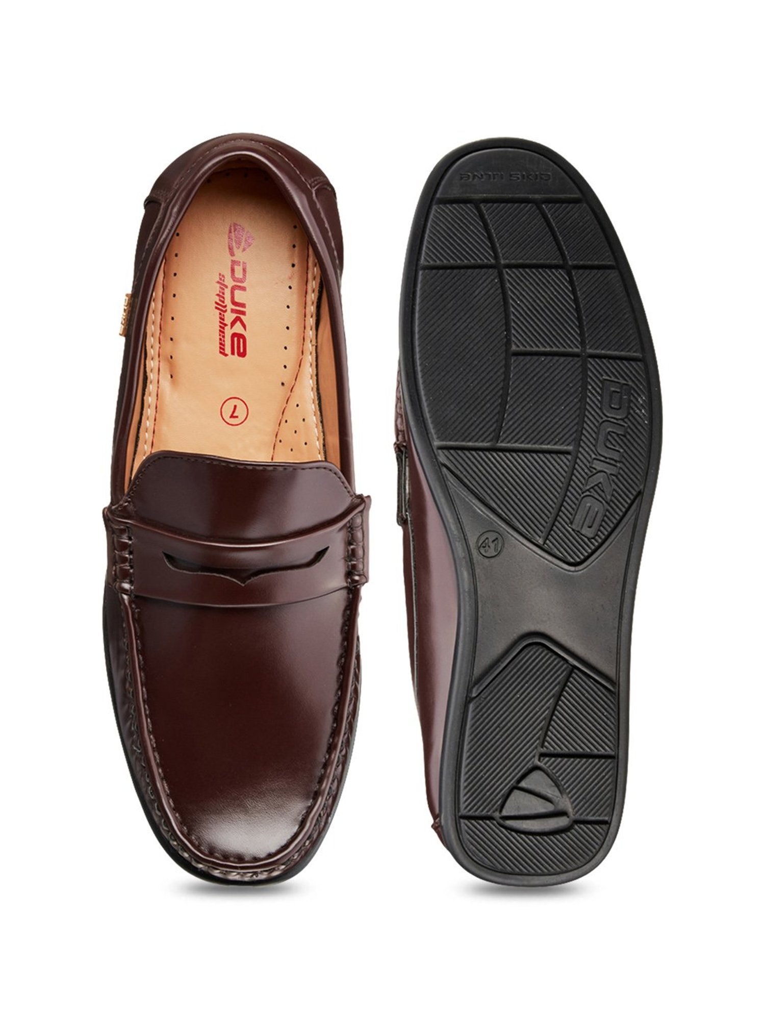 Duke Men's Brown Casual Loafers