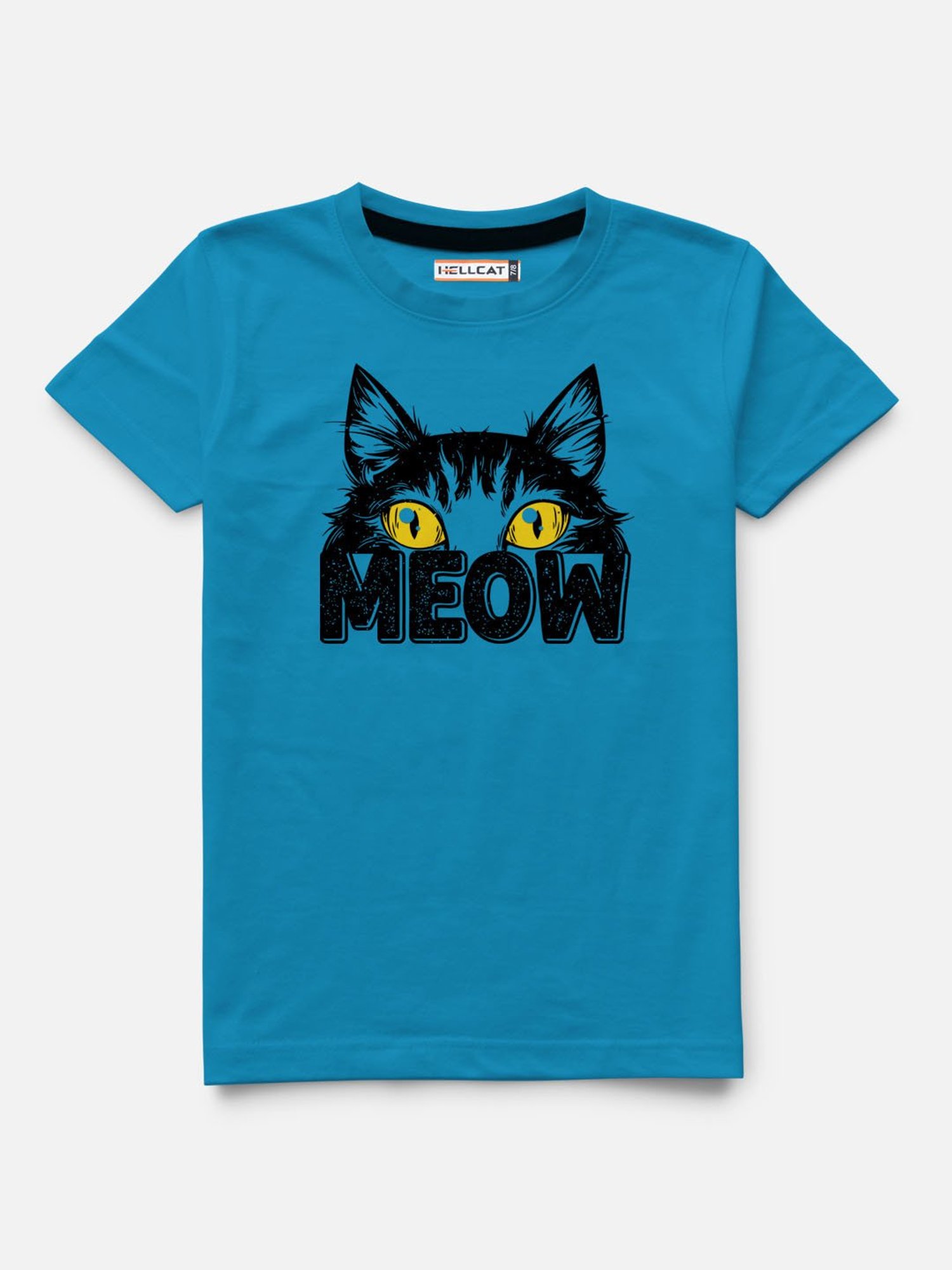 HELLCAT Turquoise & Grey Printed T-Shirt (Pack Of 2)