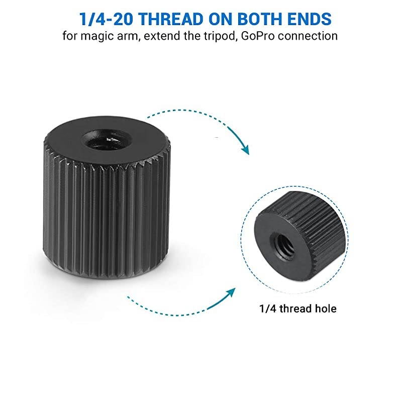 Nut Connection Tripod Nut Tripod Mount Screw (1 Pack) for Articulating Friction Arms Tripod Rigs Replacement with Standard Center 1/4"-20 Thread &ndash; 862