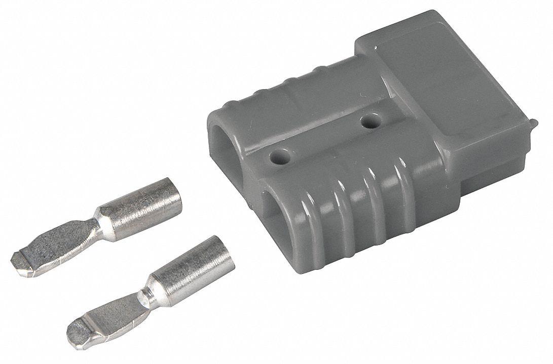 WESTWARD 23PC31 Light Duty Plug,Brass/Silver,12 to 10 ga