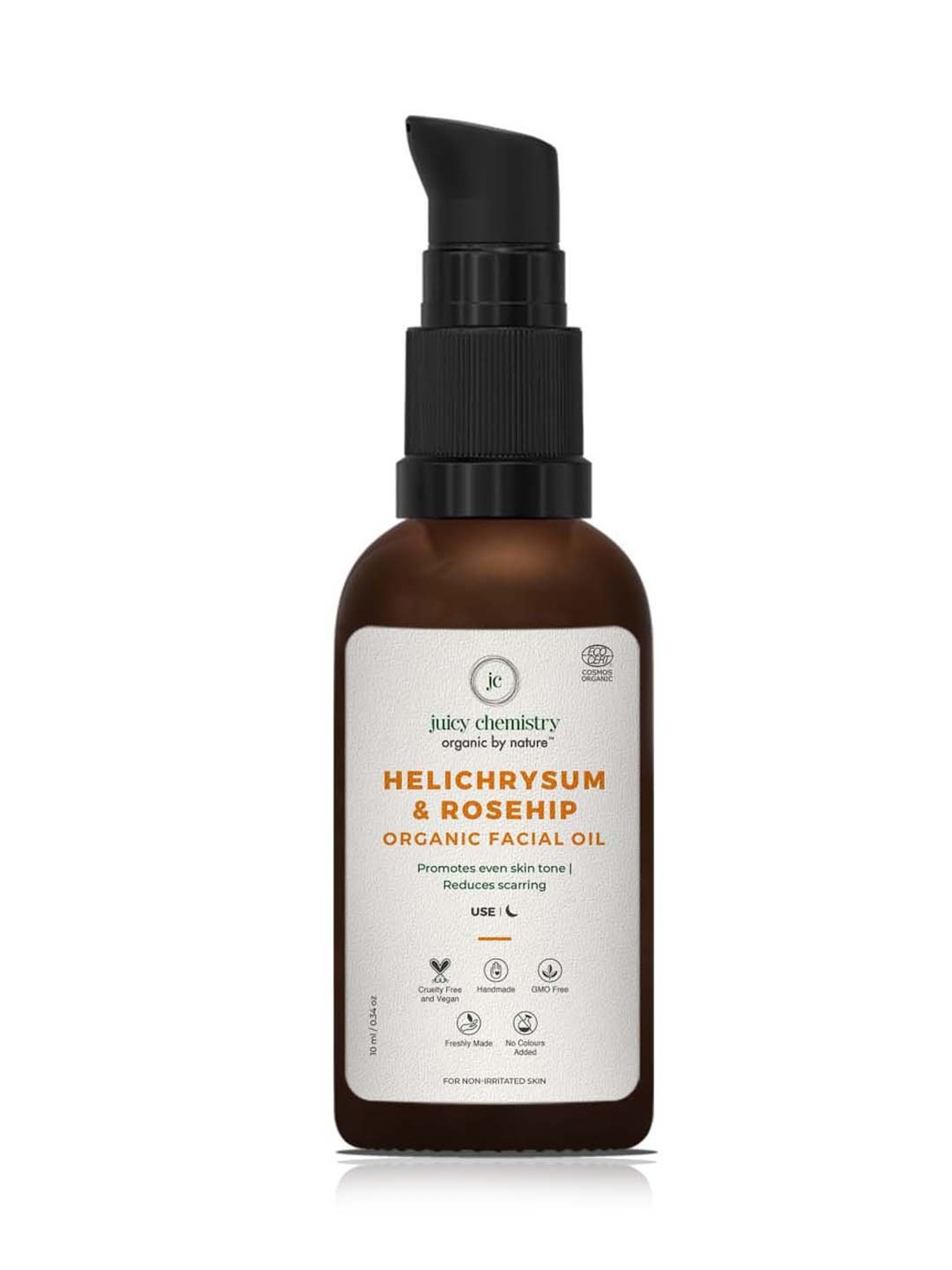 Juicy Chemistry Organic Helichrysum & Rosehip Facial Oil - 10 ml