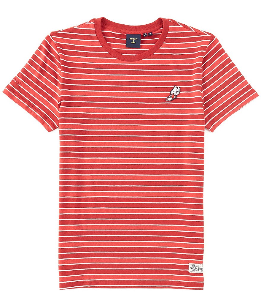 Superdry Collegiate Applique Short-Sleeve Striped Tee