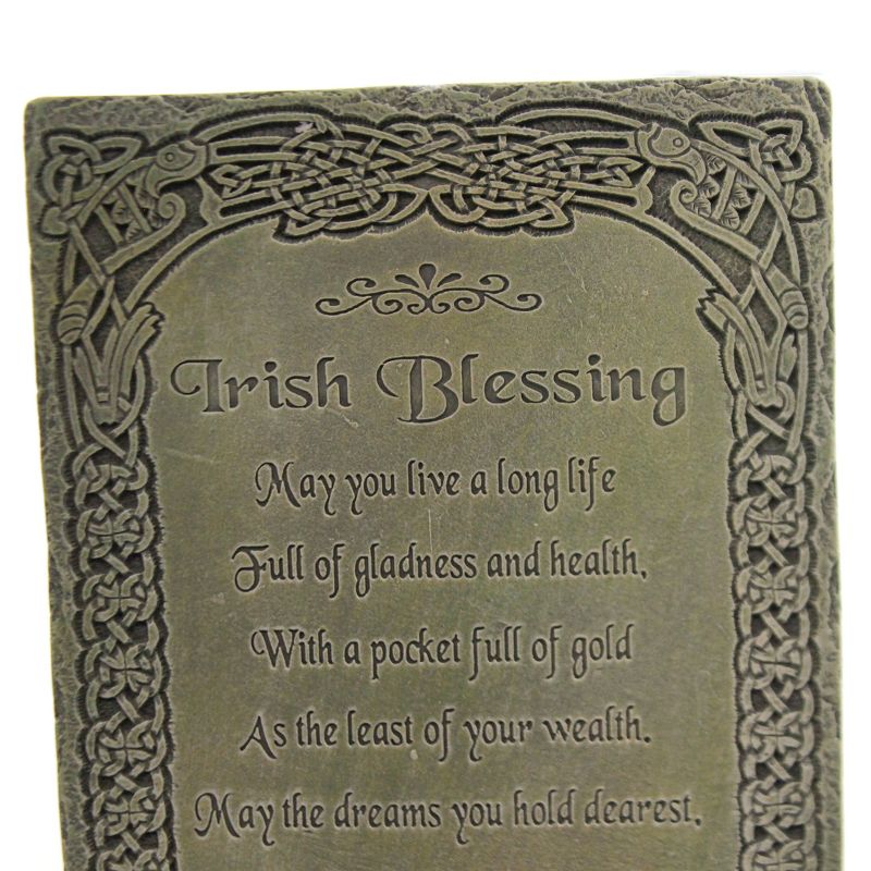 Home Decor 8.0" Irish Blessing Wall Plaque Long Life Dreams Kindness  -  Wall Sign Panels