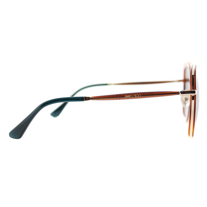 Jimmy Choo Glenn/S QAN Womens Square Sunglasses Brown 52mm