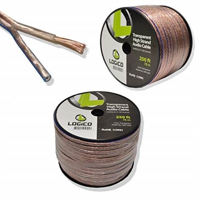 14AWG Speaker Wire  Pro Series 14 AWG Gauge Speaker Wire Cable 500 Feet 1524 Meters Great Use for Home Theater Speakers and Car Speakers White