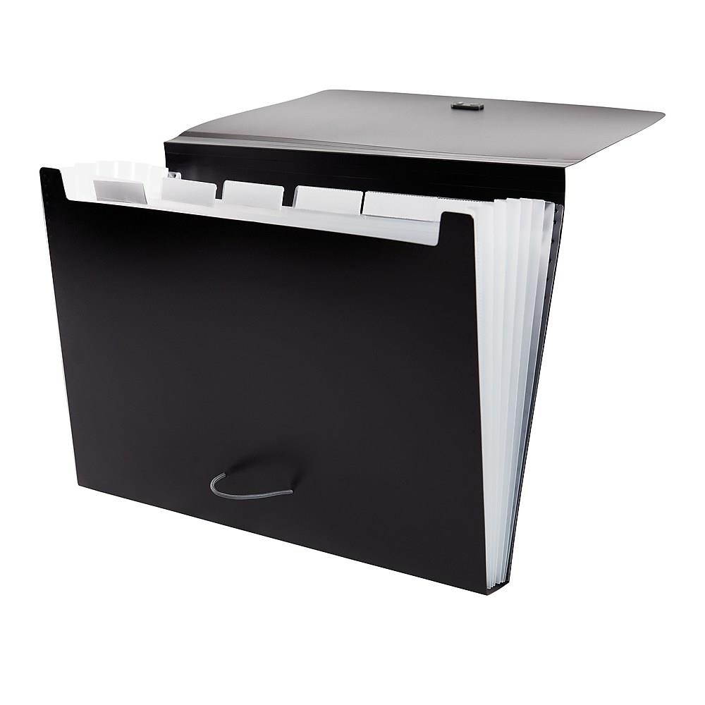 Staples Poly Expanding File Letter Size 7-Pocket Black (51834) 896554