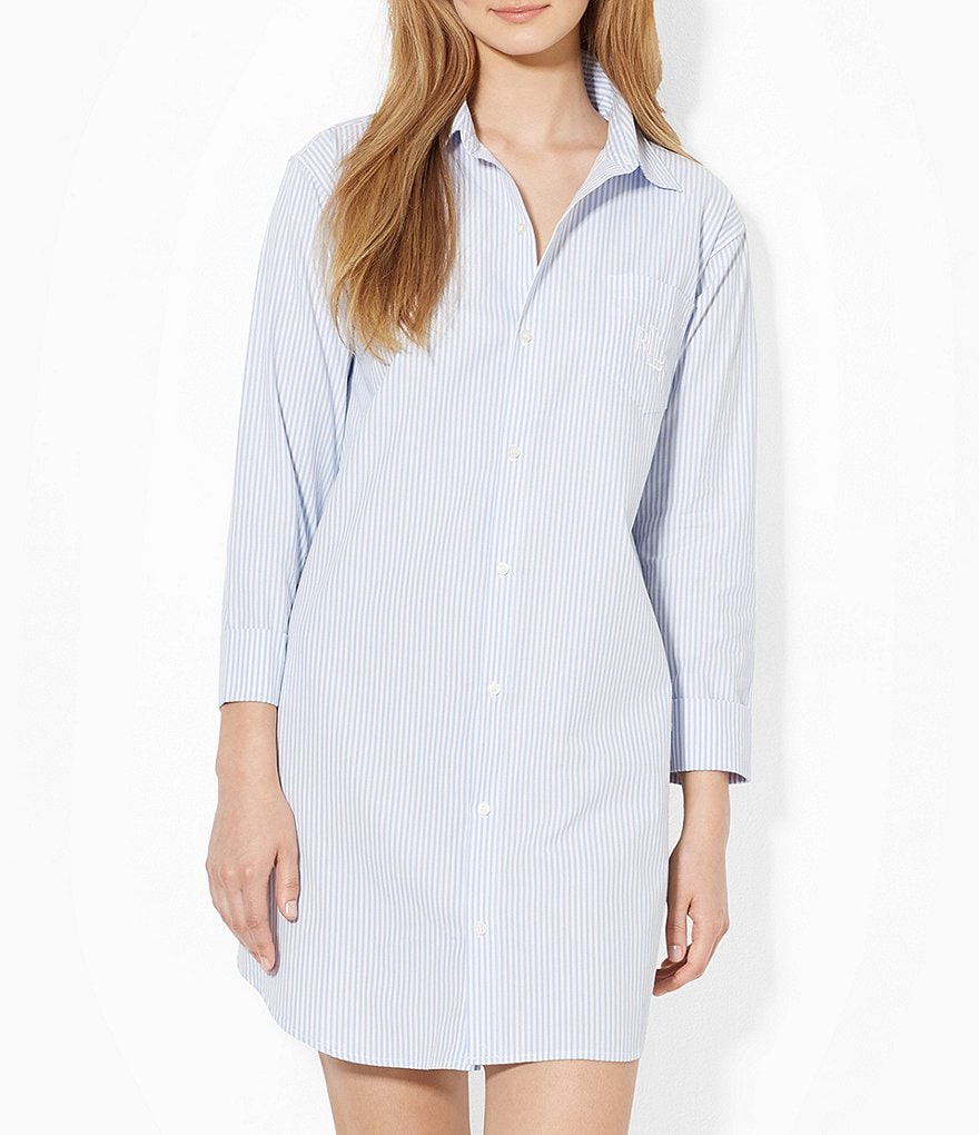 Sleep Sense Wallpaper Printed Short Sleeve Jersey Knit Sleepshirt