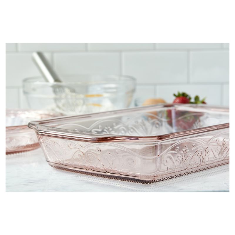 Anchor Hocking Laurel 3qt Rosewater Bake Dish