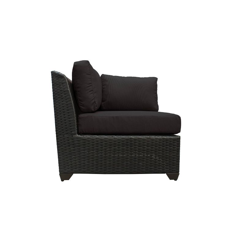 Barbados 14pc Patio Sectional Seating Set with Cushions - Black - TK Classics