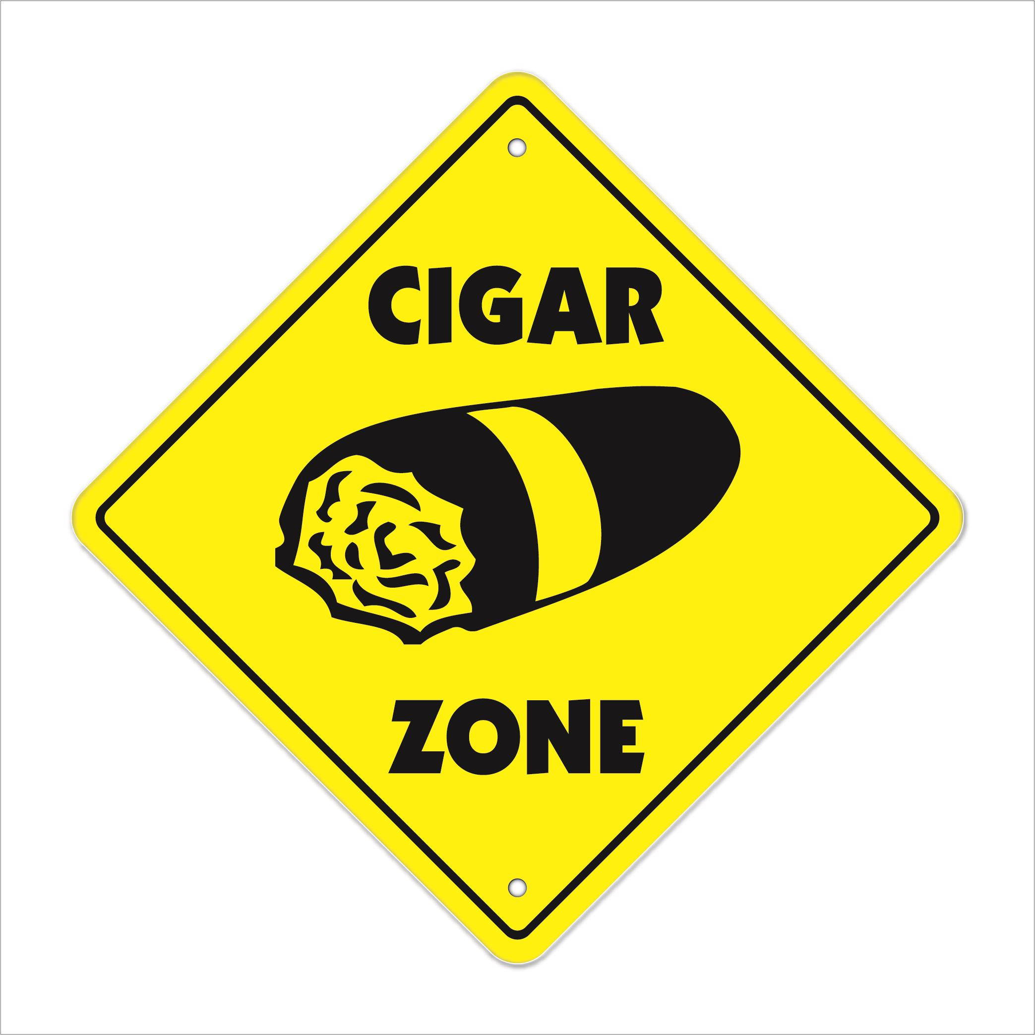 Cigar Crossing Decal Zone Xing Tall smoker box Cuban cigars shop lover Cuba