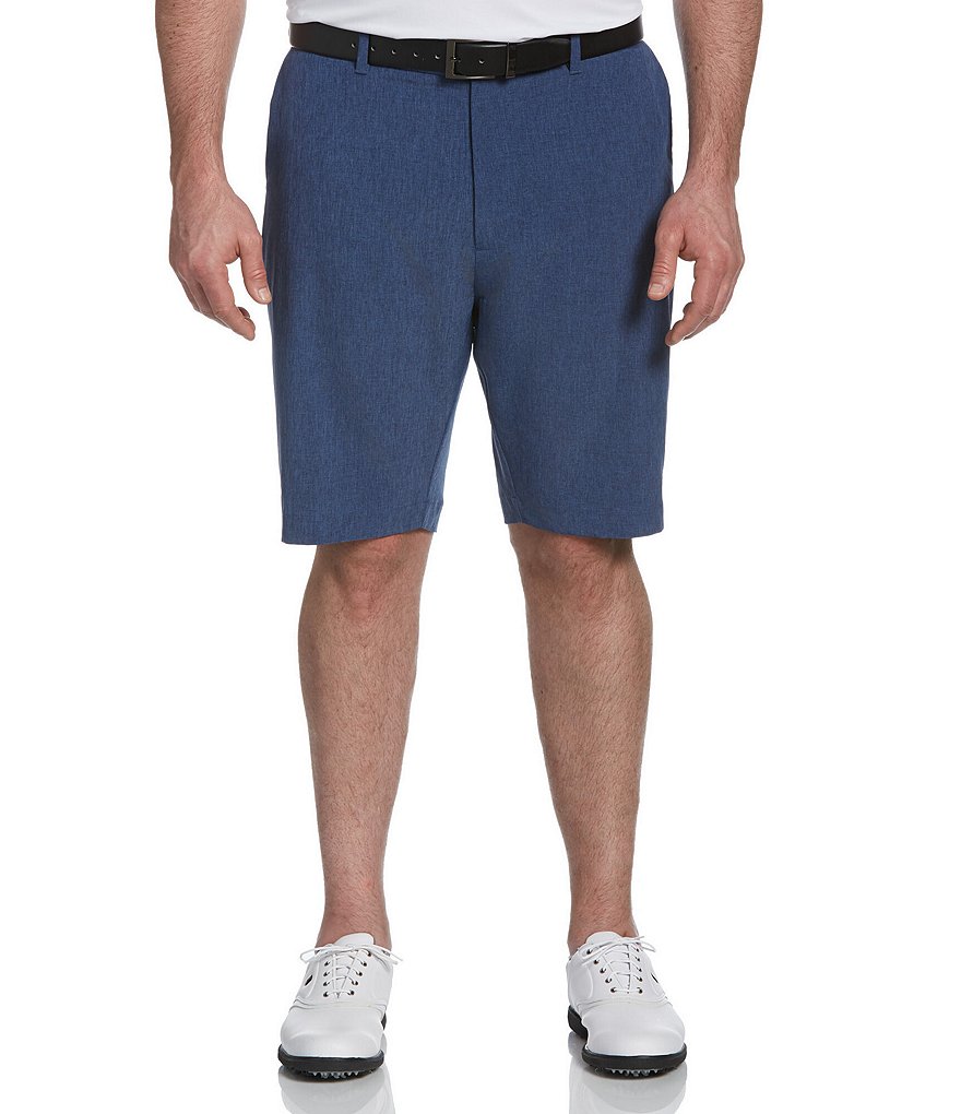 Callaway Golf Big & Tall Flat-Front Heather Ergo Stretch 10.5#double;-11#double; Inseams Shorts