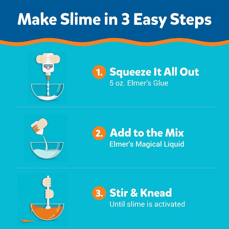 Elmer's 4pc Glow in the Dark Slime Kit