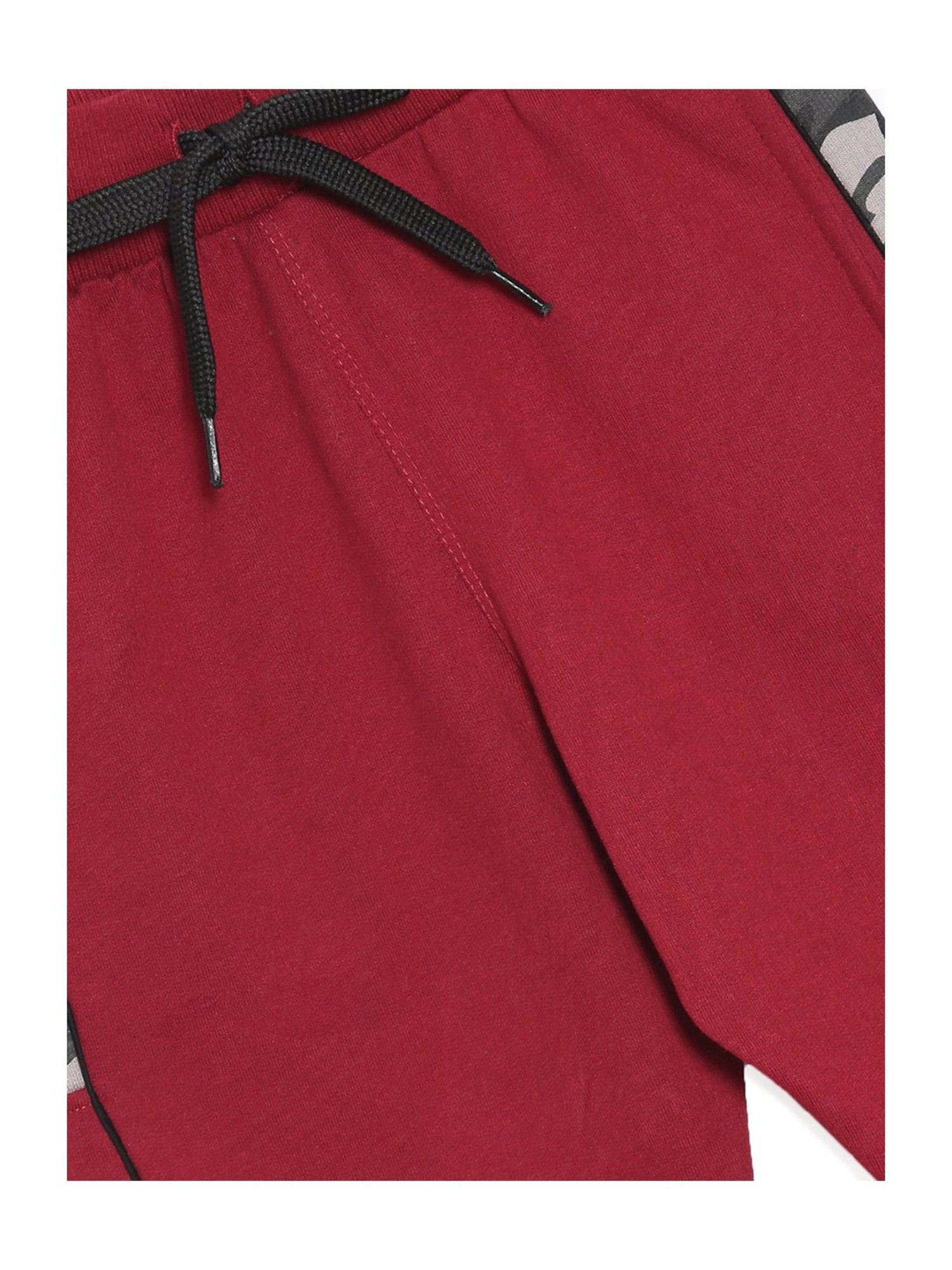 Dixcy Scott Originals Boys Maroon Solid Trackpants