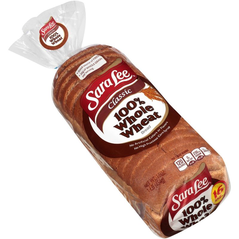 Sara Lee 100% Whole Wheat Classic Wheat Bread - 16oz