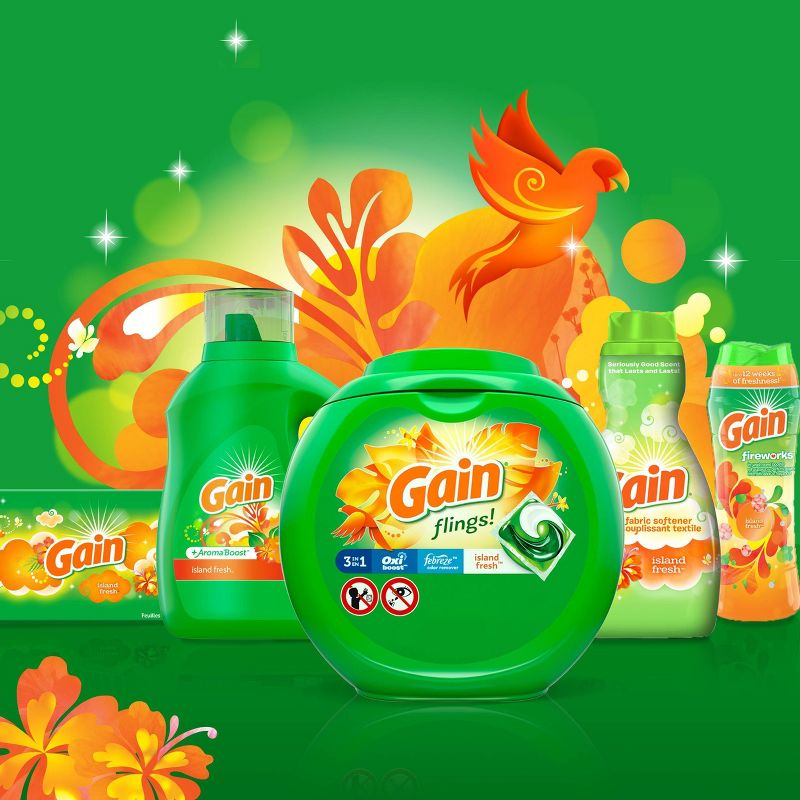 Gain Island Fresh Scent HE Compatible Liquid Laundry Detergent - 165 fl oz
