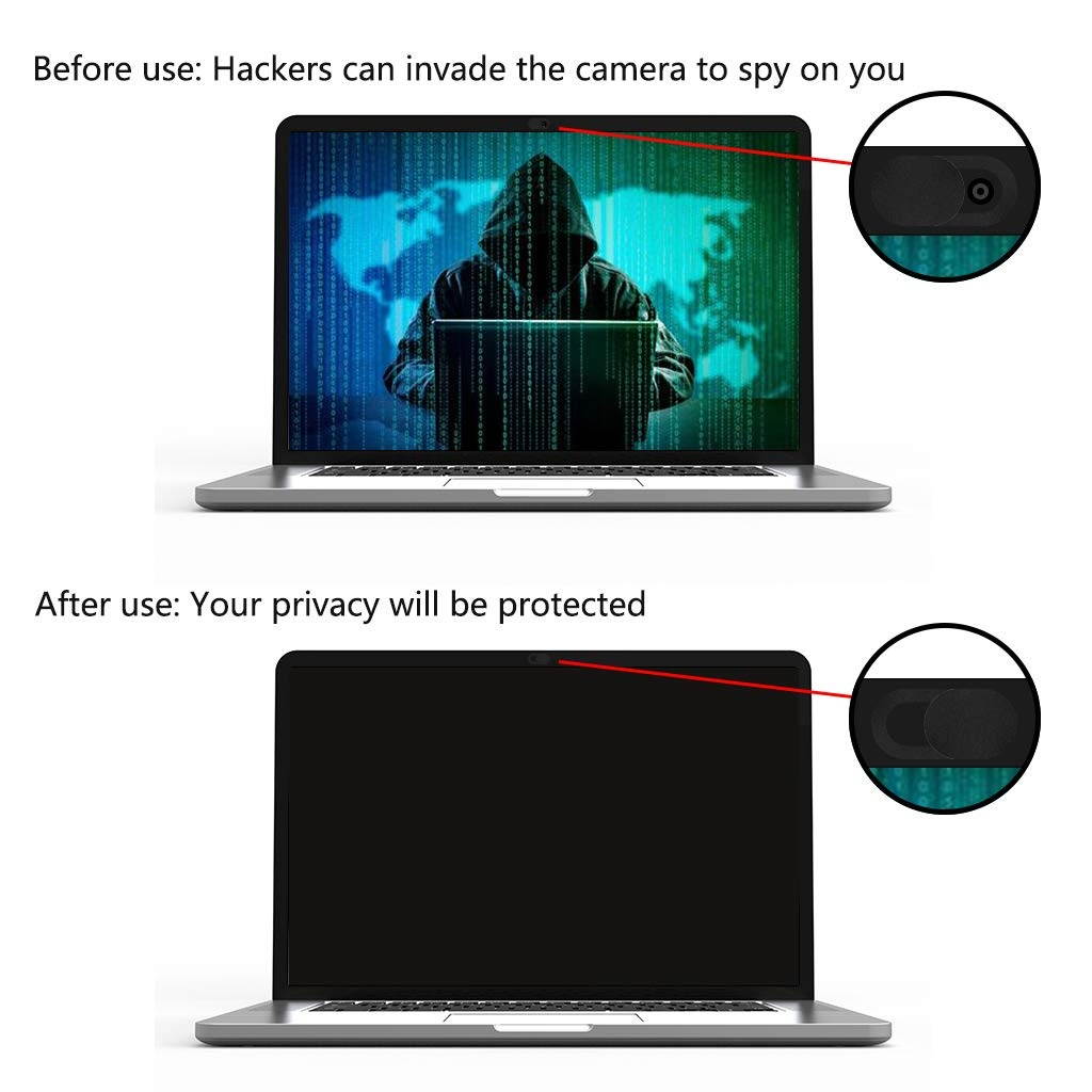 Webcam Cover Slide, 12 Pack Ultra-Thin Sliding Camera Cover for MacBook Pro, iMac, Laptop, PC, iPad Pro, iPhone 8/7/6 Plus, Protect Your Privacy Security