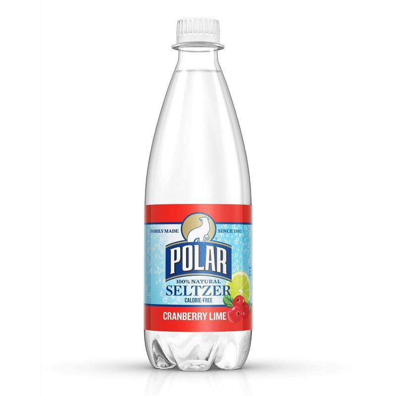 Polar Seltzer Water Cranberry Lime - 20 fl oz Bottle