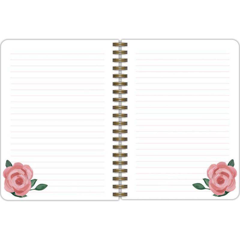 Wells Street by LANG,  Sophisticated Florals Elements Spiral Journal by Eliza Todd
