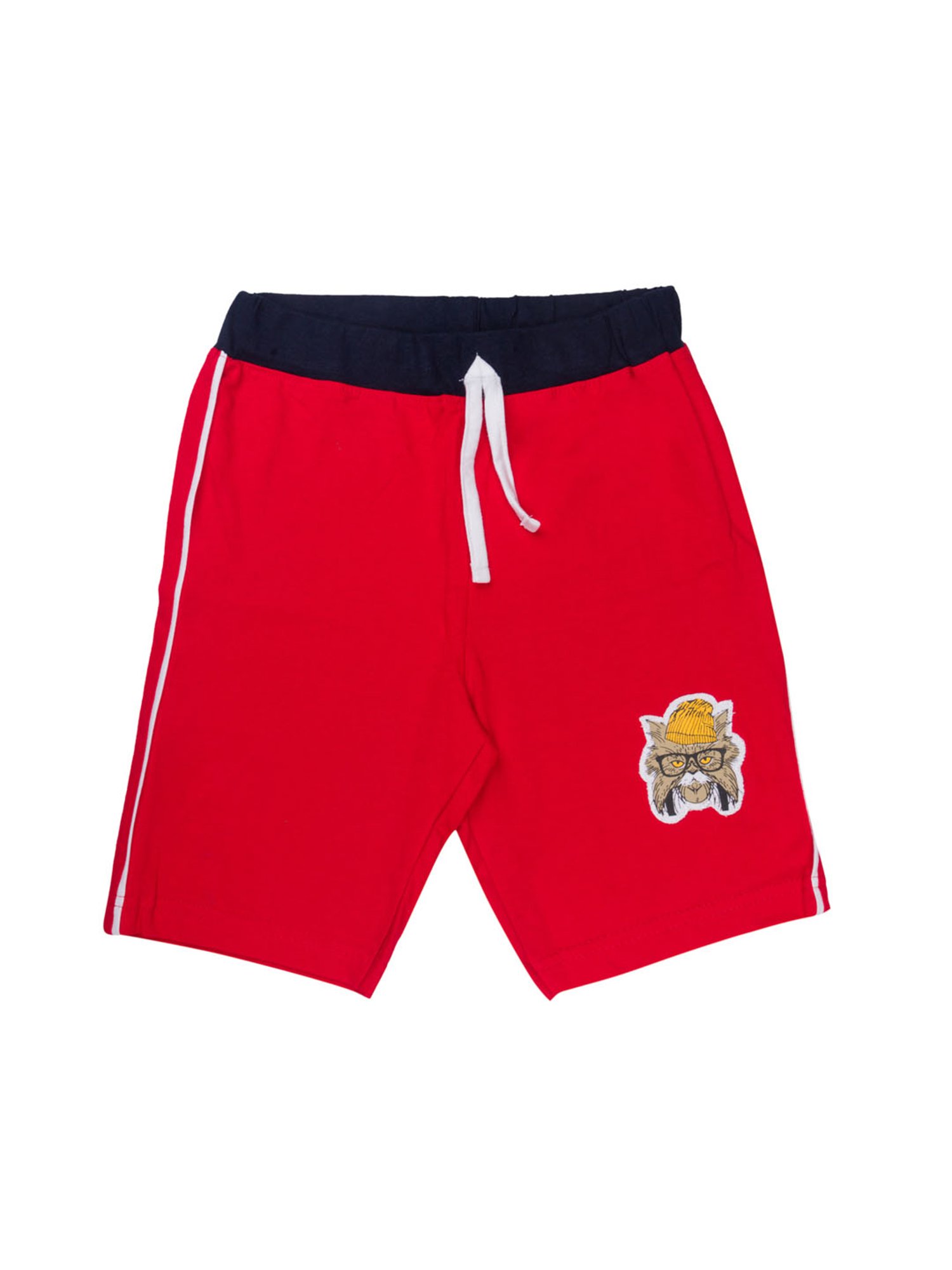 Todd N Teen Kids Printed Navy & Red T-Shirt with Shorts