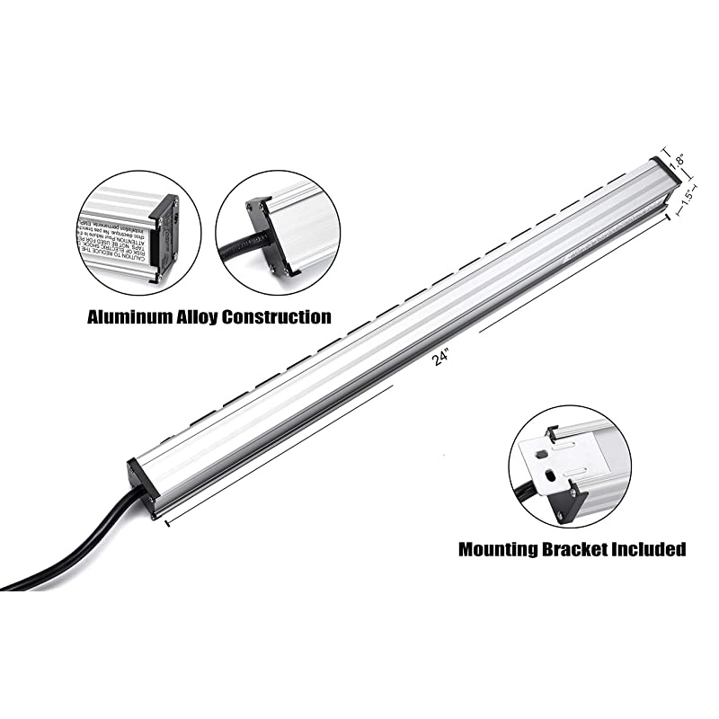 Protector Power Strip 16-Outlet ETL Certified Heavy Duty Metal Power Socket with Circuit Breaker and 15 FT Long Cord