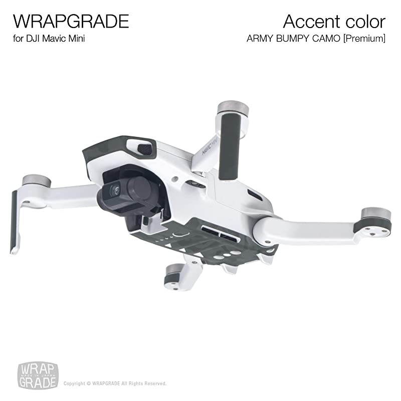 Skin Compatible with DJI Mavic Mini | Accent Color Army Bumpy CAMO