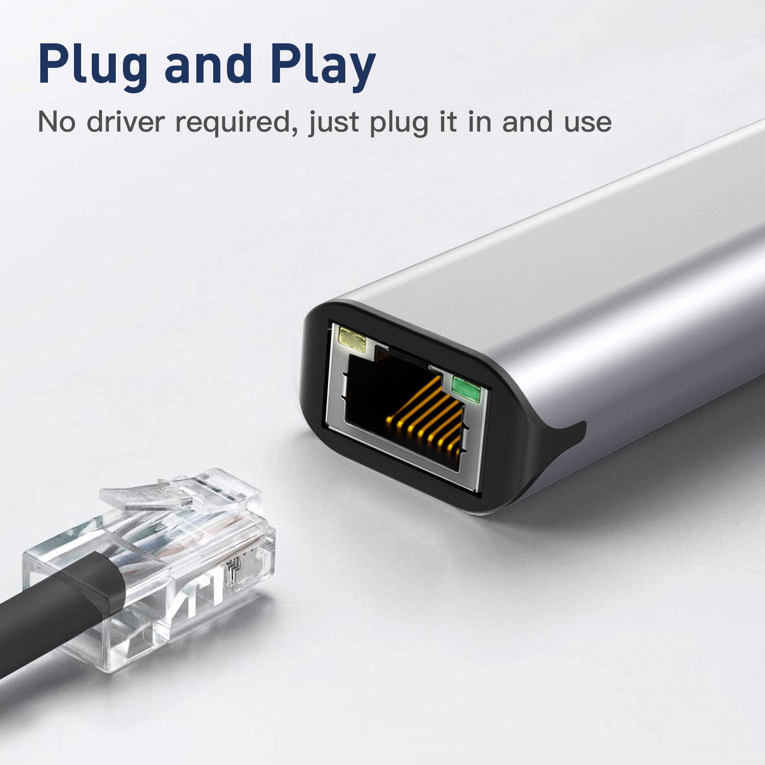 USB C to Gigabit Ethernet Adapter Ankmax UC312G3 USB Type C Wired LAN adapter [RJ45 / Gigabit compatible / Thunderbolt 3] Gigabit Ethernet [Up to 1000 Mbps / No drive required] Compatible with type C