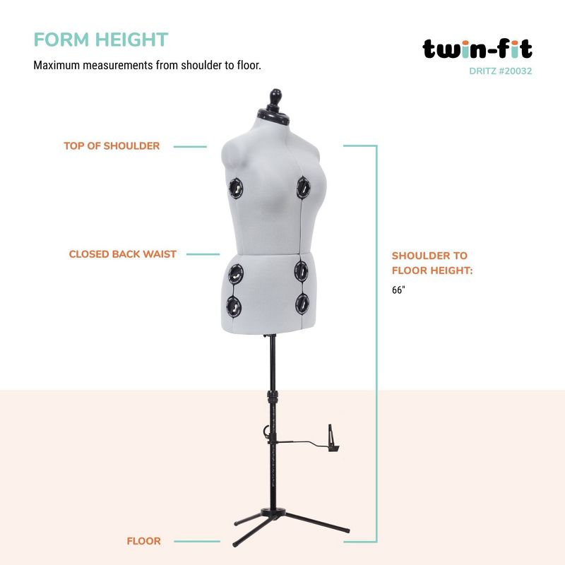 Dritz Medium Dress Form Twin-Fit