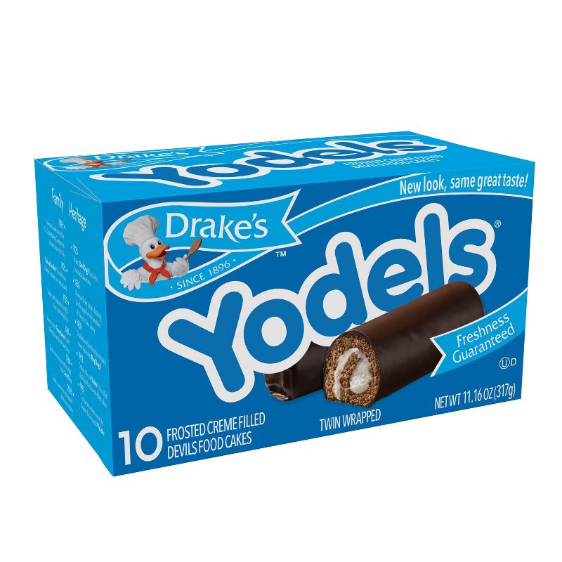 Drake Yodels Frosted Creme Filled Devil's Food Cakes - 10ct/11oz