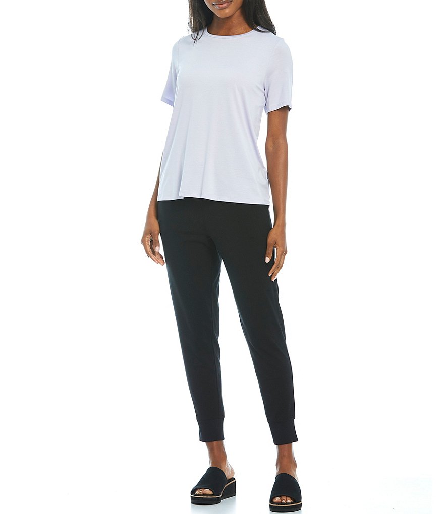 Eileen Fisher Jersey Crew Neck Short Sleeve Tee