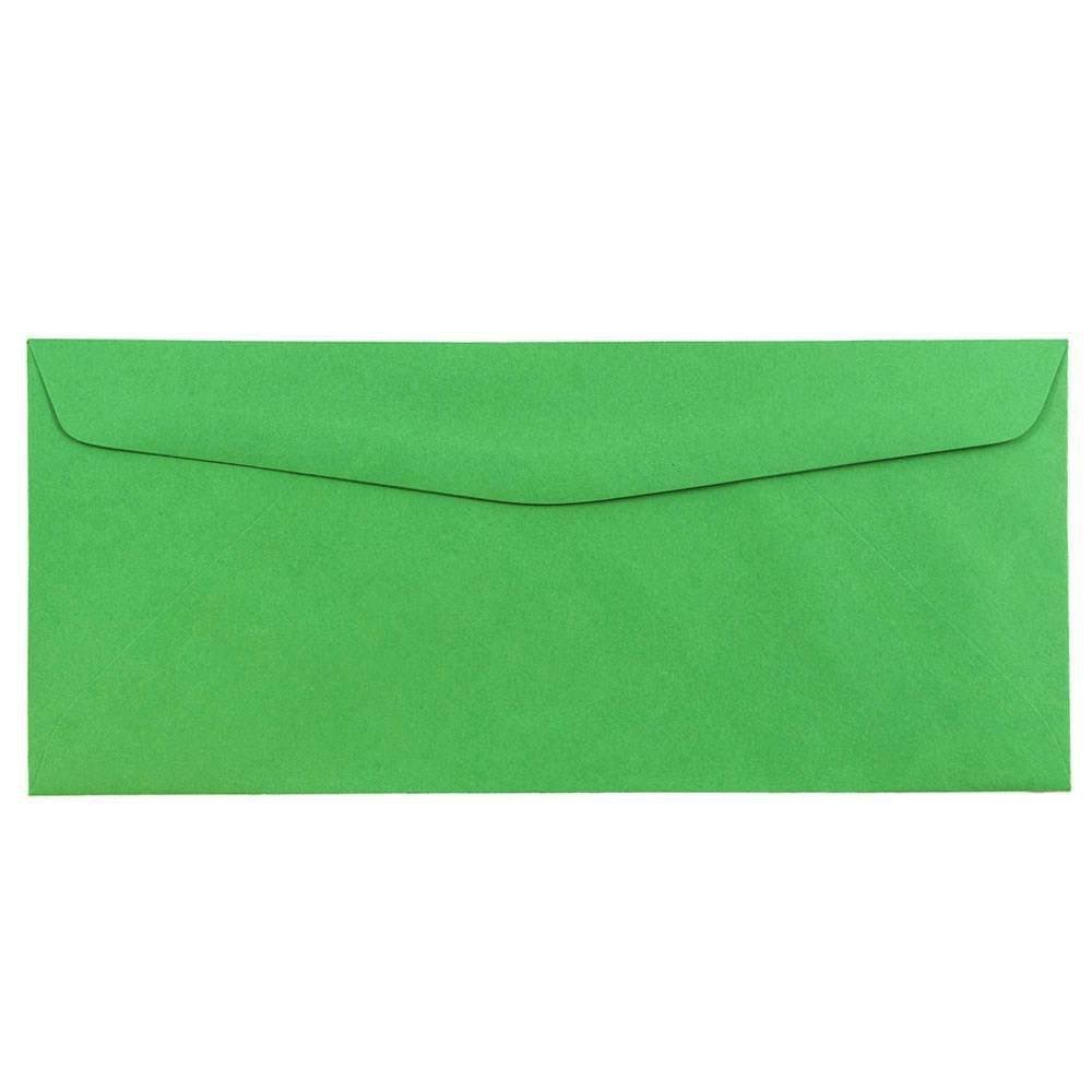 JAM PAPER #10 Business Colored Envelopes - 4 1/8 x 9 1/2 - Green Recycled - 50/Pack