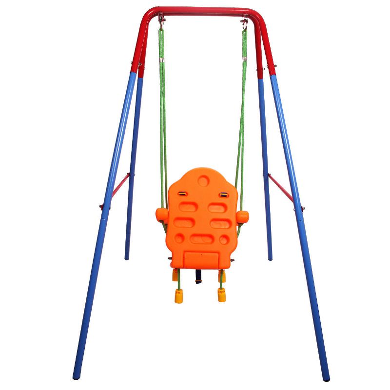 Costway Kids Toddler Children Swing Seat Chair Outdoor For Backyard Playground w/Rope