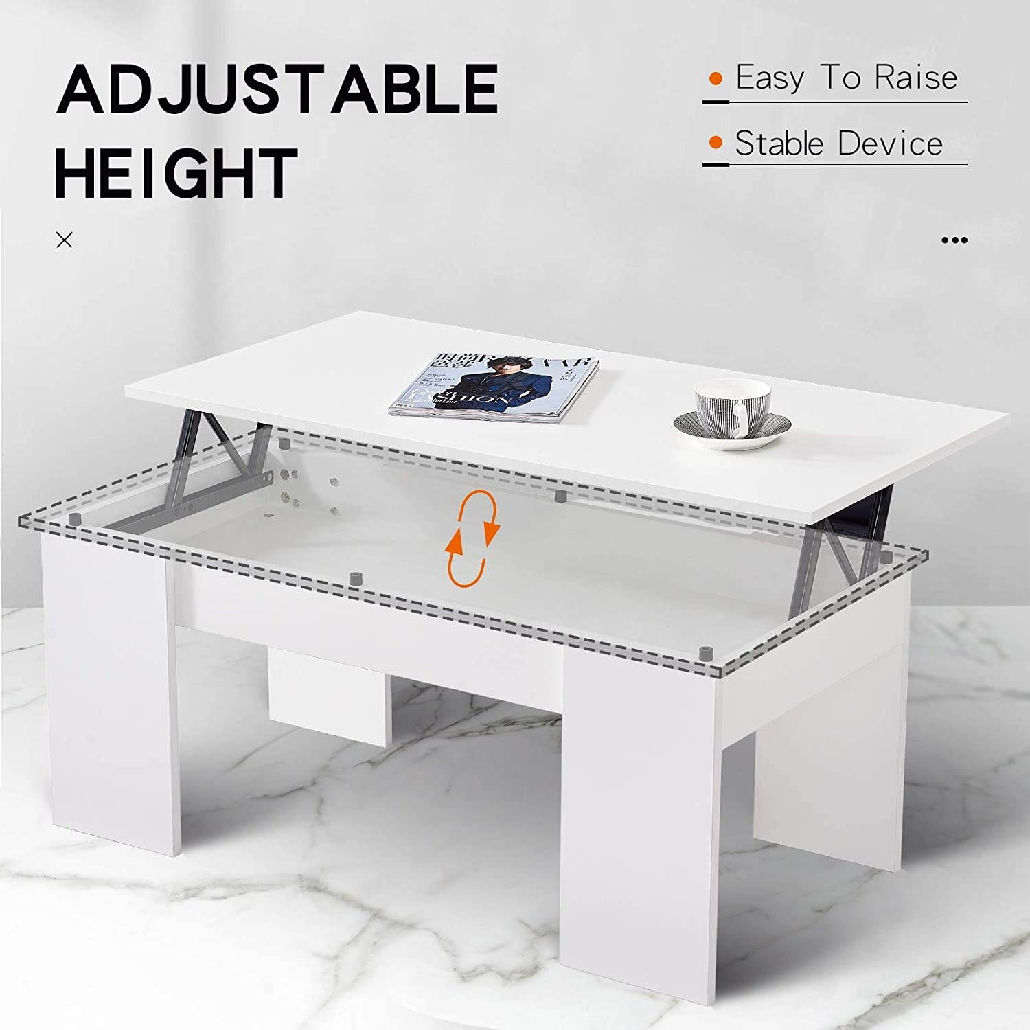 Lifetech Computer Desk 43.3" Modern Study Writing Desk for Home Office Simple Small Desk for Small Spaces, Black