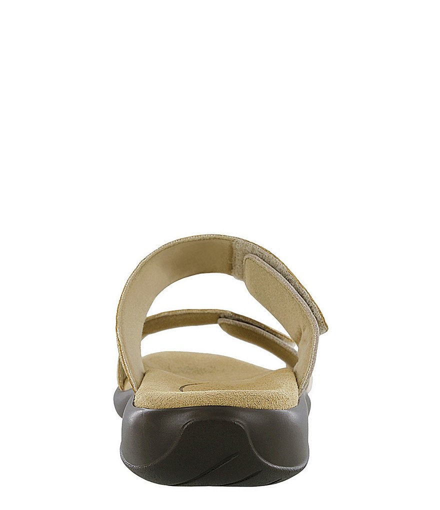 SAS Nudu Dot Printed Leather Wedge Slides
