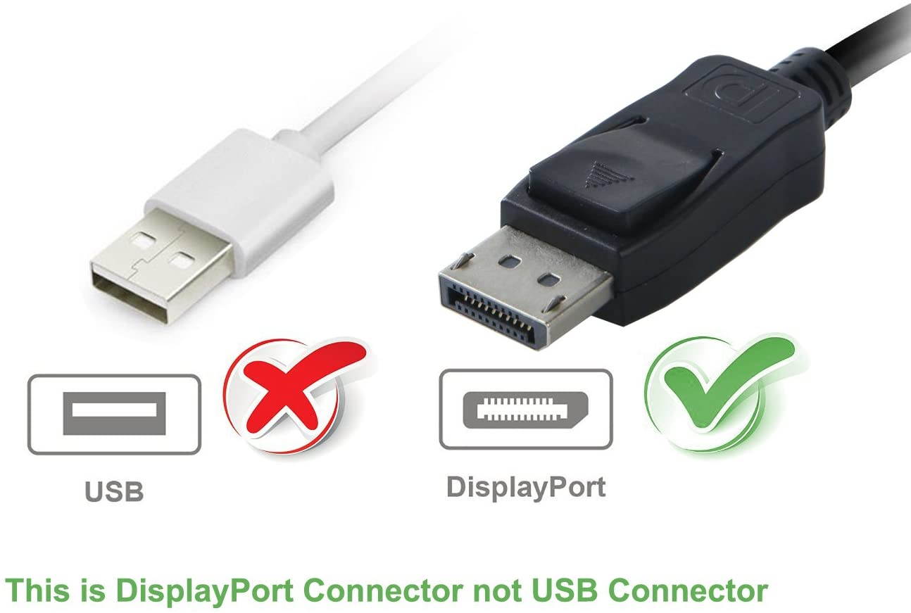 DisplayPort Display Port DP to VGA Adapter Cable Male to Female Converter for PC Computer Laptop HDTV Monitor Projector