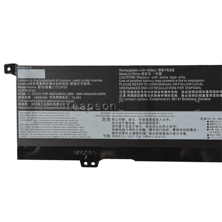 Yeapson L17C3PE0 NEW L17L3PE0 Battery For Lenovo Yoga 730-15 730-15IKB 730-15IWL 11.25V 4587mAh
