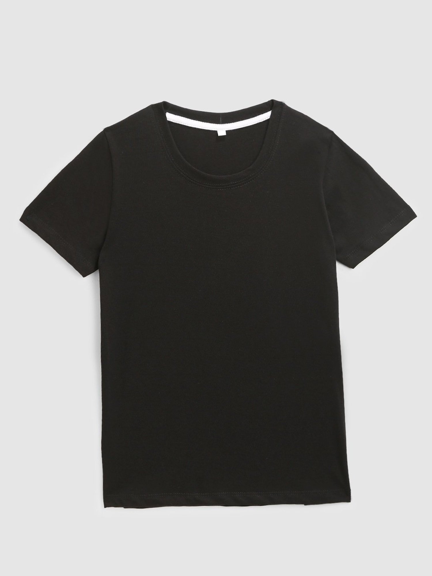Kids Craft Black Cotton T-shirt
