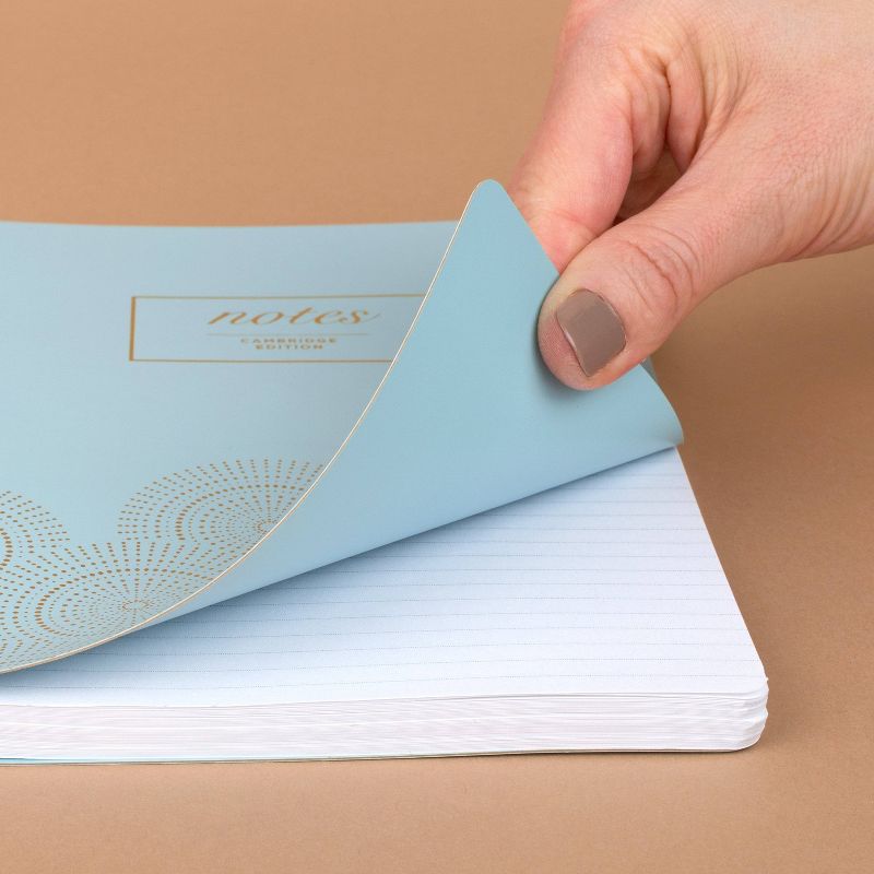 80 sheet 1 Subject Spiral Notebook Work Style 8.25"x5.75" Seaglass - Cambridge