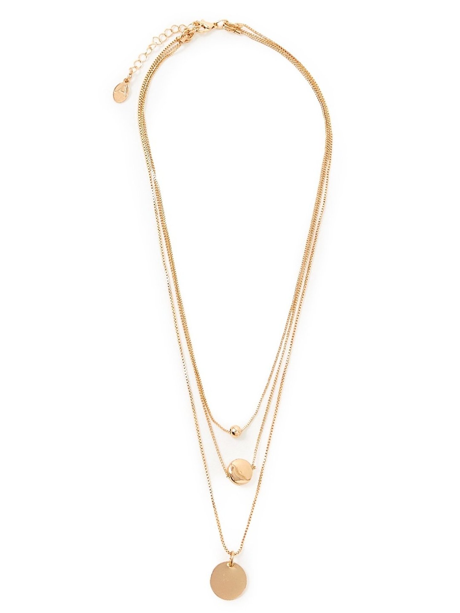 ToniQ Gold-Plated White Baroque Choker Necklace for Women