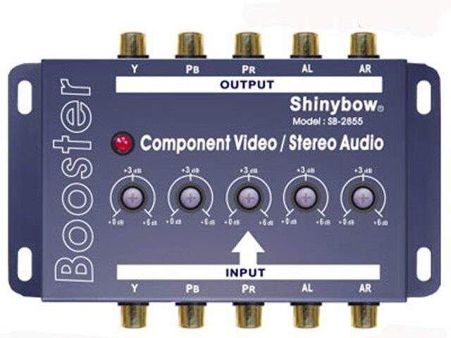 Shinybow SB-2820 Component Video + Audio Booster w/Equalizer w/3-Yr Warranty