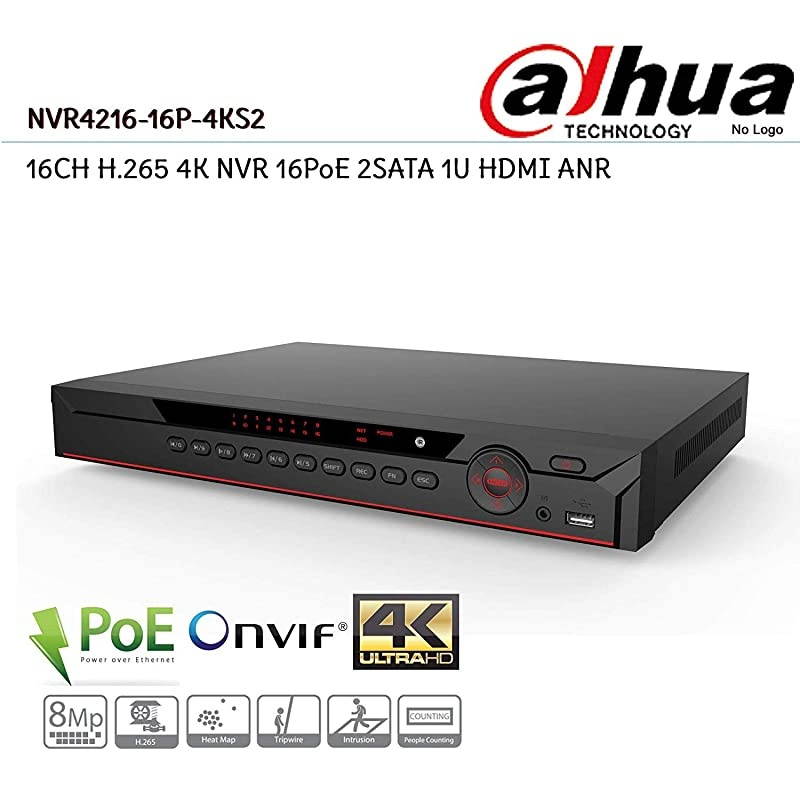 OEM NVR4216-16P-4KS2 16CH 4K & H.265 Lite Network Video Recorder