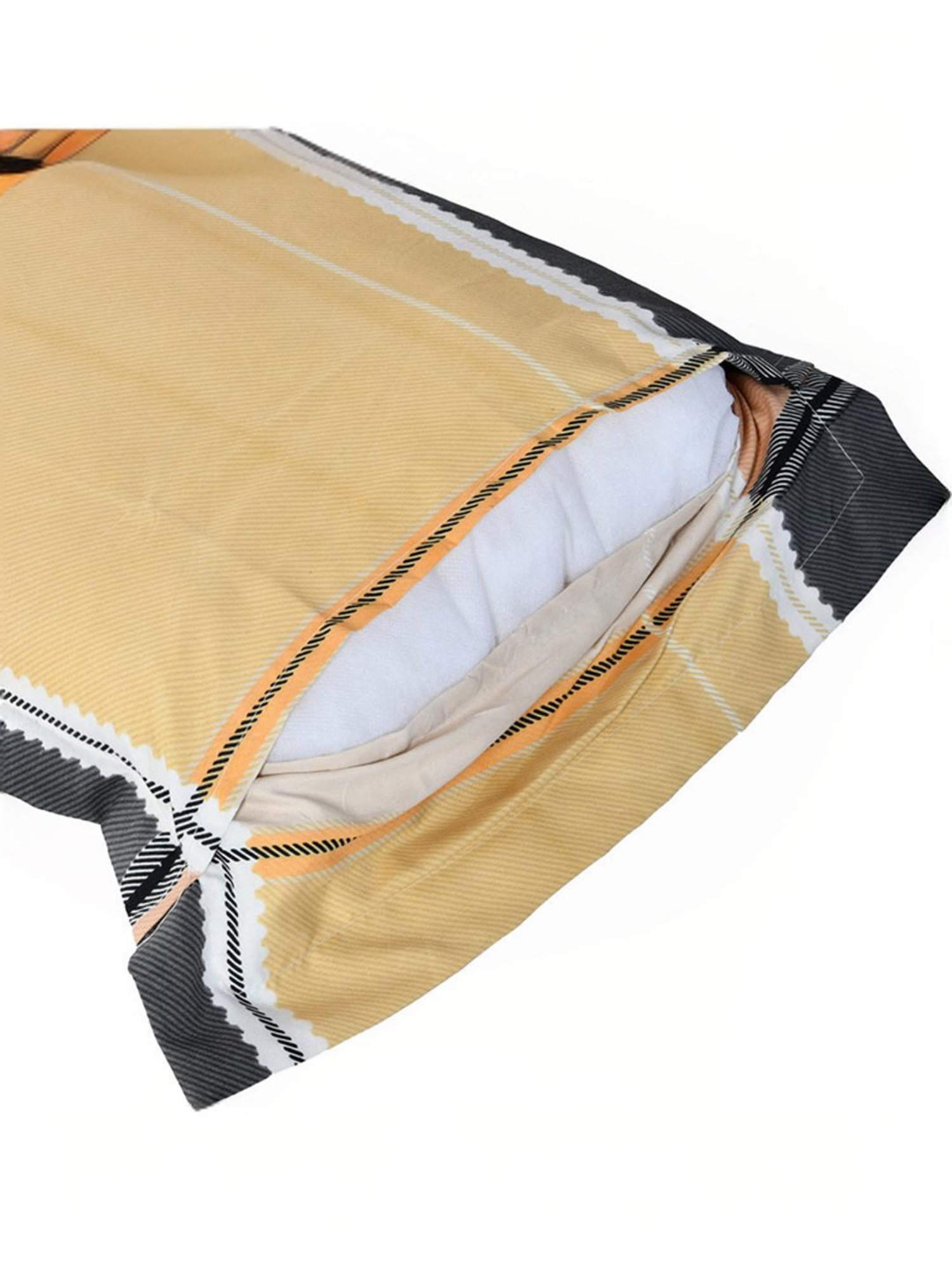 @Home Aurora Multicolor 130 GSM Polyester Double Bedsheet with 2 Pillow Covers