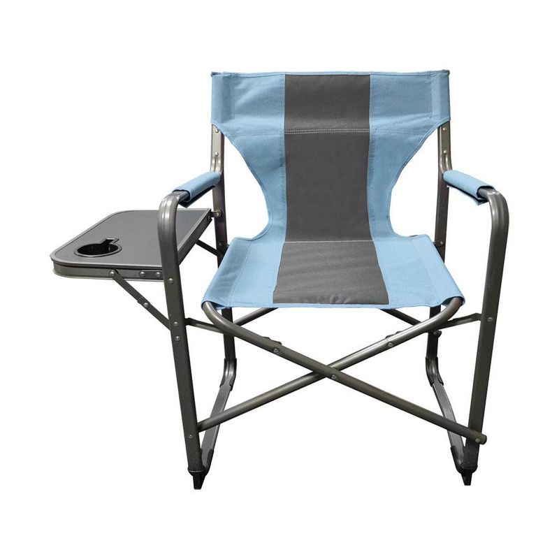 Caravan Canopy Elite Portable Director's Folding Carry Chair, Blue/Grey (2 Pack)