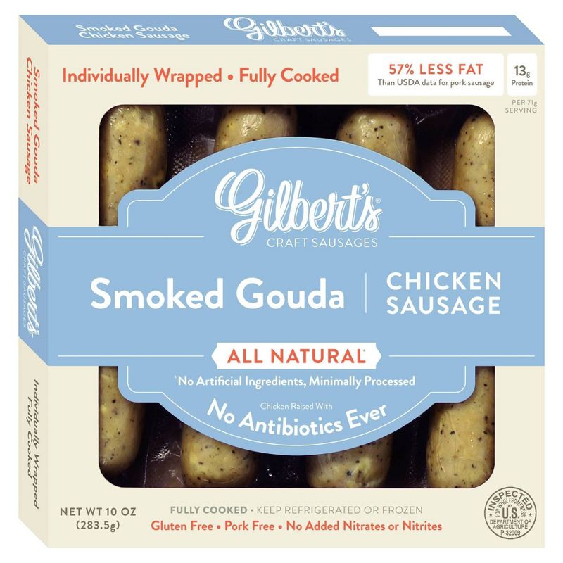 Gilbert's Craft Smoked Gouda Chicken Sausage - 10oz