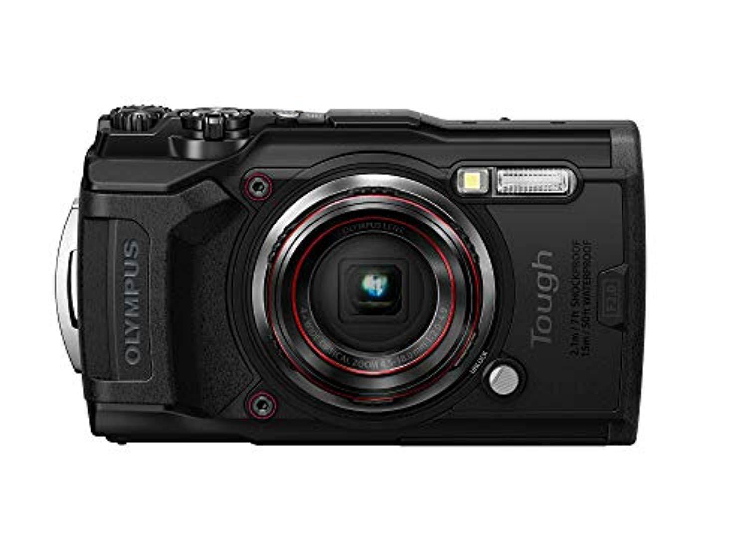 Olympus Tough TG-6 Waterproof Camera, Black (050332192430)