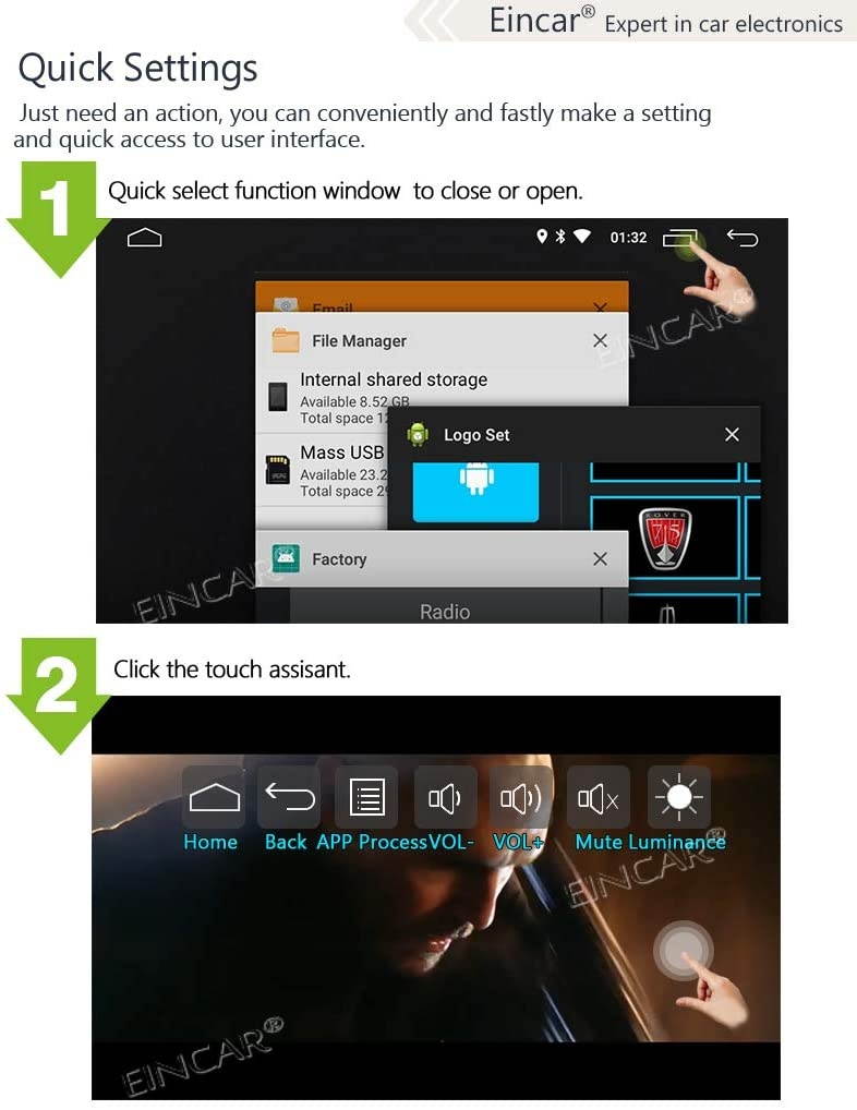 Newest Android 8.1 Oreo OS 2 Din Car Stereo System Autoradio Bluetooth in Dash GPS Navigation Corloful Key Ligths Car Tablet Double Din Audio Video Player Cam-in WiFi Mirrorlink