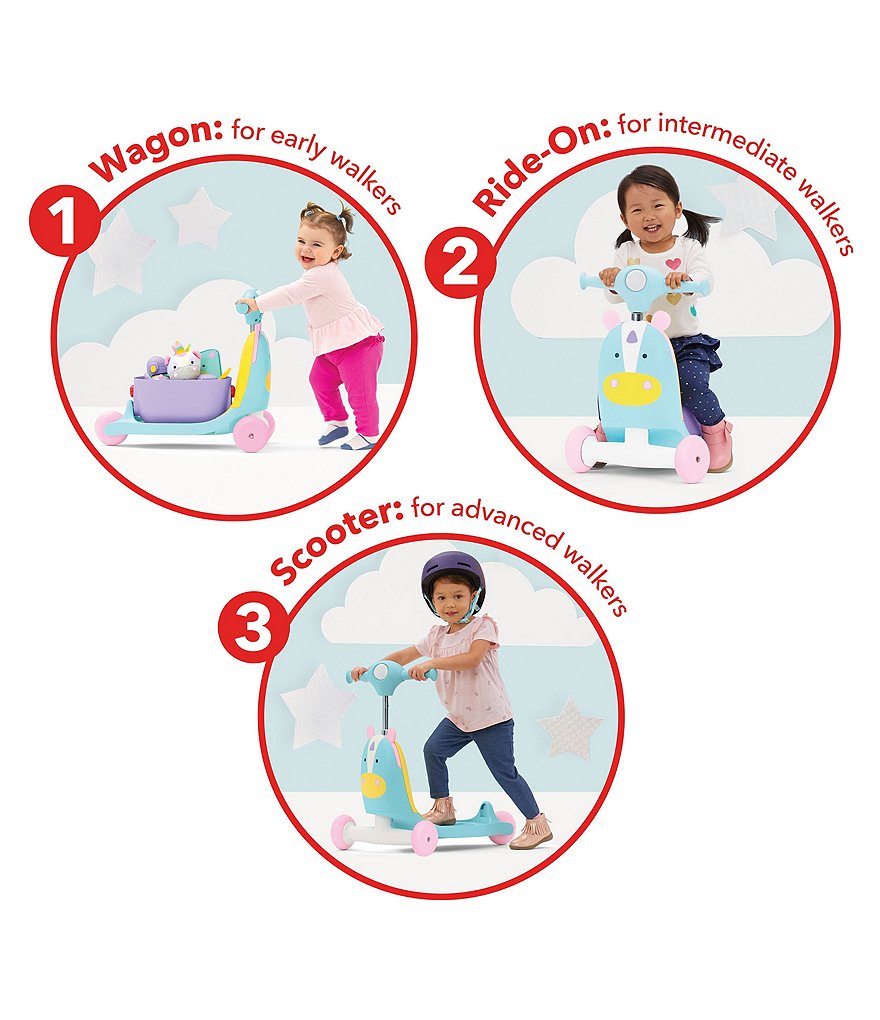 Skip Hop Unicorn 3-In-1 Ride On Toy