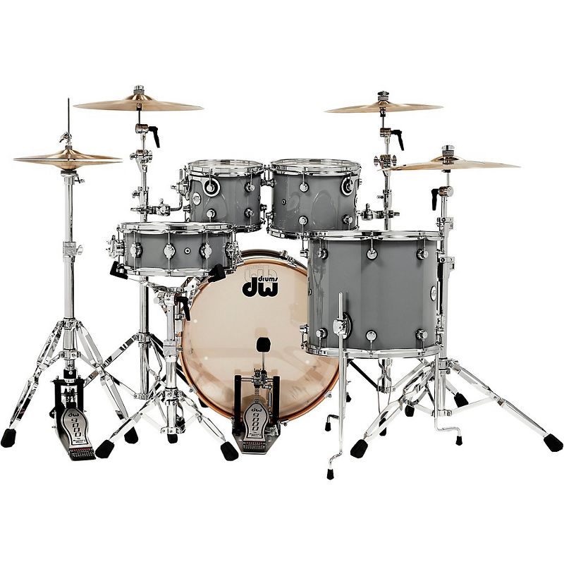 DW Design Series 5-Piece Lacquer Shell Pack Steel Gray