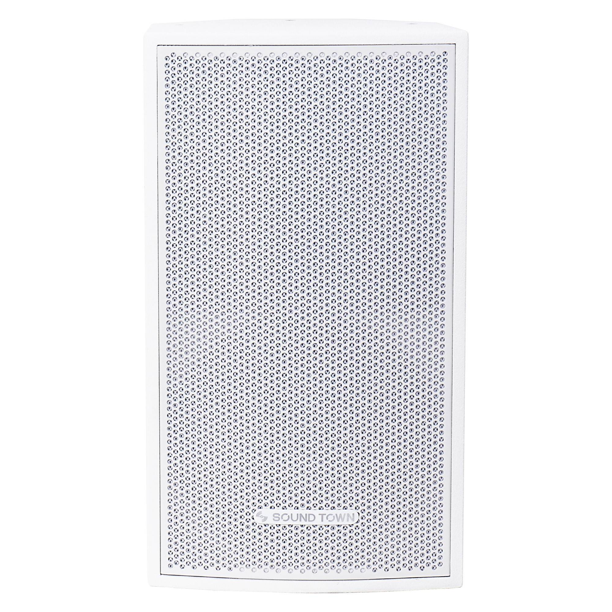 Sound Town CARME Series 12" 2-Way Powered Professional PA DJ Monitor Speaker, White w/ Compression Driver for Installation, Live Sound, Karaoke, Bar, Church