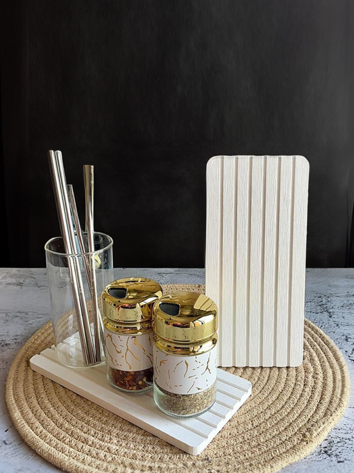 The Artment DryMates - Water Absorbent Diatomite Coasters Set of 2